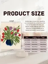 Red & Purple Tulip Bouquet Canvas Wall Art for Living Room Home Decor – view 6