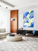 Abstract Fluid Canvas Wall Art for Living Room Home Decor – view 5