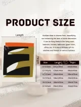Abstract Geometric Color - Block Wall Art for Living Room Home Decor – view 6