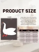 Minimalist White Goose Canvas Wall Art for Living Room Home Decor – view 7