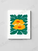 Bold Color Floral Canvas Wall Art for Living Room Bedroom Home Decor – view 2