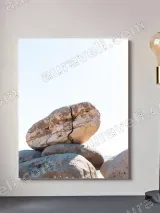 Beach Rock Stack Canvas Wall Art for Living Room Home Decor – view 2