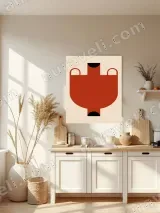 Minimalist Geometric Animal Canvas Wall Art for Living Room Home Decor – view 3