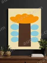 Abstract Tree Canvas Wall Art for Living Room Bedroom Home Decor