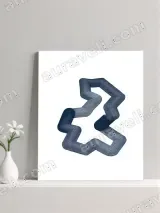 Abstract Geometric Zigzag Canvas Wall Art for Living Room Home Decor – view 3