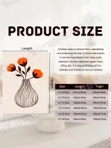 Orange Floral Vase Canvas Wall Art for Living Room Home Decor – view 7