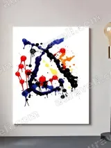 Abstract Colorful Ink Splash Canvas Wall Art for Living Room Bedroom Home Decor – view 2