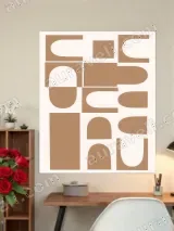Abstract Geometric Canvas Wall Art for Living Room Bedroom Home Decor