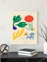Abstract Summer Botanical Wall Art for Living Room Home Decor – view 3