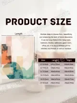 Abstract Pastel Geometric Canvas Wall Art for Living Room Home Decor – view 7