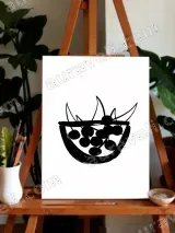Minimalist Fruit Bowl Canvas Wall Art for Living Room Bedroom Home Decor