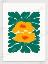 Bold Color Floral Canvas Wall Art for Living Room Bedroom Home Decor – view 3