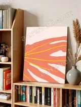 Abstract Tropical Leaf Canvas Wall Art for Living Room Bedroom Home Decor – view 3