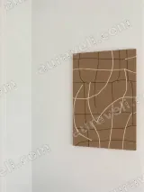Abstract Line Grid Canvas Wall Art for Living Room Bedroom Home Decor – view 2