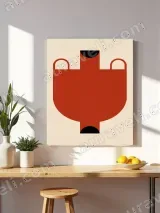 Minimalist Geometric Animal Canvas Wall Art for Living Room Home Decor – view 4