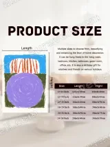 Abstract Swirl Circle Canvas Wall Art for Living Room Home Decor – view 7