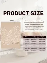 Abstract Linear Leaf Canvas Wall Art for Living Room Home Decor – view 7