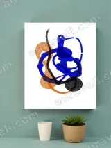 Abstract Bird & Geometric Canvas Wall Art for Living Room Home Decor – view 4