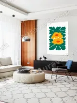 Bold Color Floral Canvas Wall Art for Living Room Bedroom Home Decor – view 5