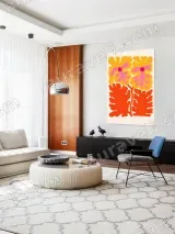 Abstract Floral Canvas Wall Art for Living Room Bedroom Home Decor – view 5