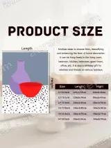 Still Life with Purple Vase & Red Bowl Canvas Wall Art for Home Decor – view 7