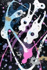 Abstract Colorful Splatter Canvas Wall Art for Living Room framed modern home decor
