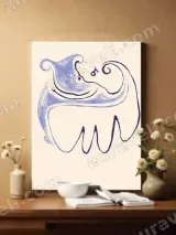 Abstract Whimsical Animal Canvas Wall Art for Living Room Home Decor – view 2
