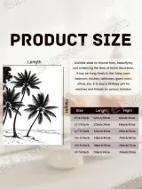 Black & White Palm Tree Beach Canvas Wall Art for Home Decor – view 7
