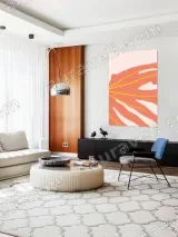 Abstract Tropical Leaf Canvas Wall Art for Living Room Bedroom Home Decor – view 5