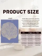 Botanical Fan Leaf Canvas Wall Art for Living Room Bedroom Home Decor – view 7