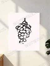 Grapes Sketch Canvas Wall Art for Living Room Bedroom Home Decor – view 2