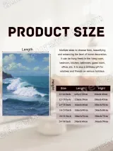 Ocean Waves Coastal Seascape Canvas Wall Art for Living Room Decor – view 7