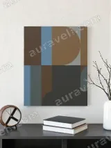Abstract Geometric Shapes Canvas Wall Art for Living Room Home Decor – view 3