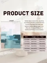 Abstract Color Block Canvas Wall Art for Living Room Bedroom Home Decor – view 7