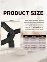 Abstract Black Line Knot Canvas Wall Art for Living Room Home Decor – view 7