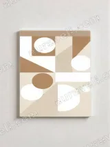 Abstract Geometric Canvas Wall Art for Minimalist Home Decor – view 2
