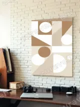 Abstract Geometric Canvas Wall Art for Minimalist Home Decor – view 4