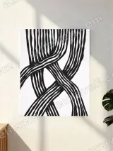 Abstract Line Intertwined Canvas Wall Art for Living Room Home Decor – view 2