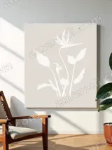 Minimalist Hummingbird & Bird of Paradise Canvas Wall Art for Home Decor – view 3