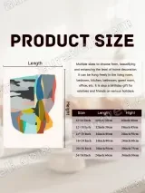 Abstract Colorful Geometric Canvas Wall Art for Living Room Home Decor – view 7