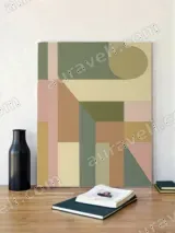 Abstract Geometric Canvas Wall Art for Living Room Bedroom Home Decor