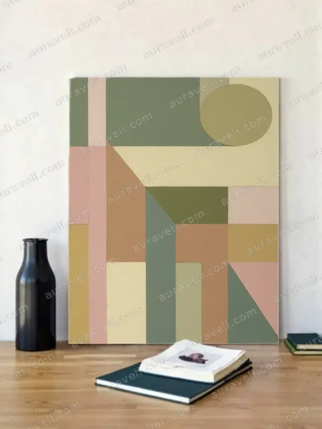 Abstract Geometric Canvas Wall Art for Living Room Bedroom Home Decor — art print