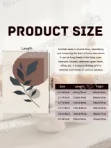 Abstract Botanical Leaf Canvas Wall Art for Living Room Decor – view 7