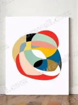Abstract Colorful Geometric Wall Art for Living Room Bedroom Home Decor – view 2