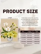 Yellow & White Flower Bouquet Canvas Wall Art for Living Room Decor – view 7