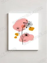 Abstract Floral Canvas Wall Art for Living Room Bedroom Home Decor – view 2