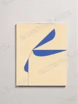 Abstract Blue Botanical Canvas Wall Art for Living Room Decor – view 2