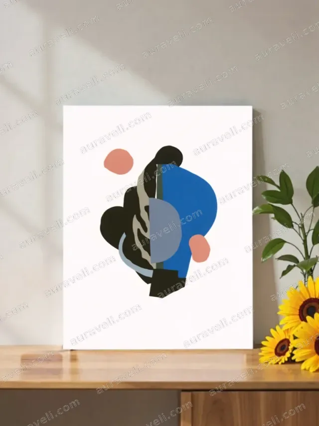 Abstract Geometric Canvas Wall Art for Living Room Bedroom Home Decor — art print