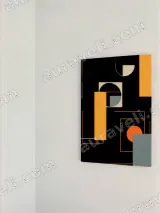 Abstract Geometric Canvas Wall Art for Living Room Bedroom Home Decor – view 2
