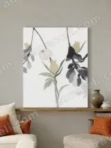 Minimalist Floral Botanical Canvas Wall Art for Living Room Home Decor – view 3